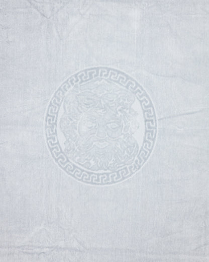 Poseidon Grau von oben – 165x90 cm XXL Baumwolle