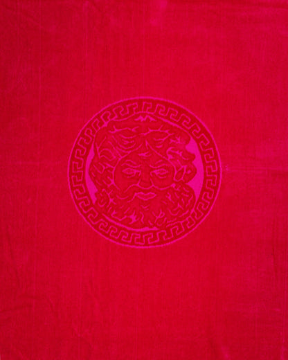 Poseidon Magenta von oben – 165x90 cm XXL Baumwolle