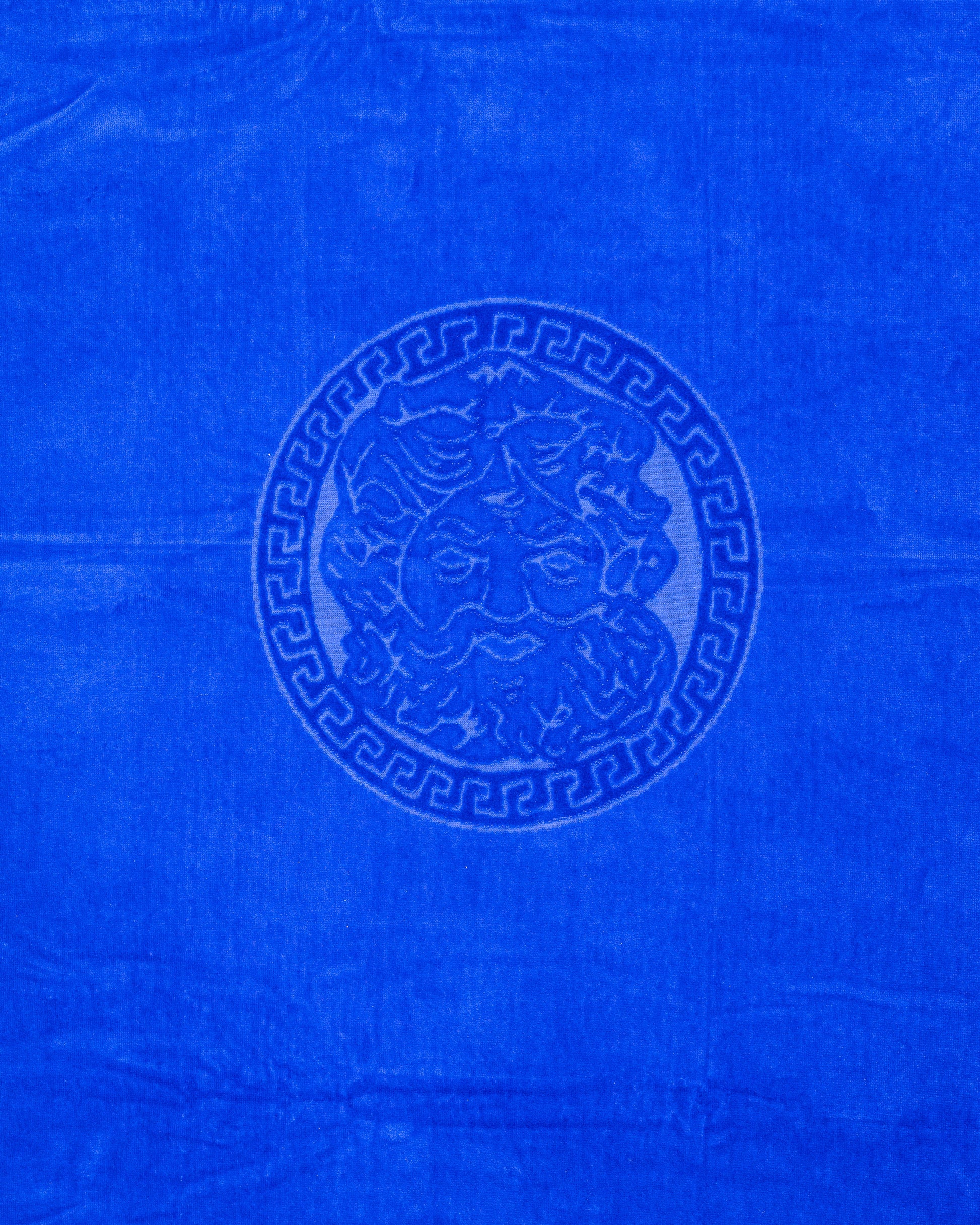 Poseidon Navy von oben – 165x90 cm XXL Baumwolle
