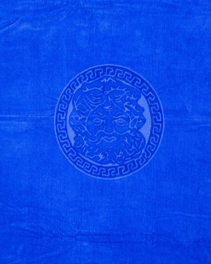 Poseidon Navy von oben – 165x90 cm XXL Baumwolle