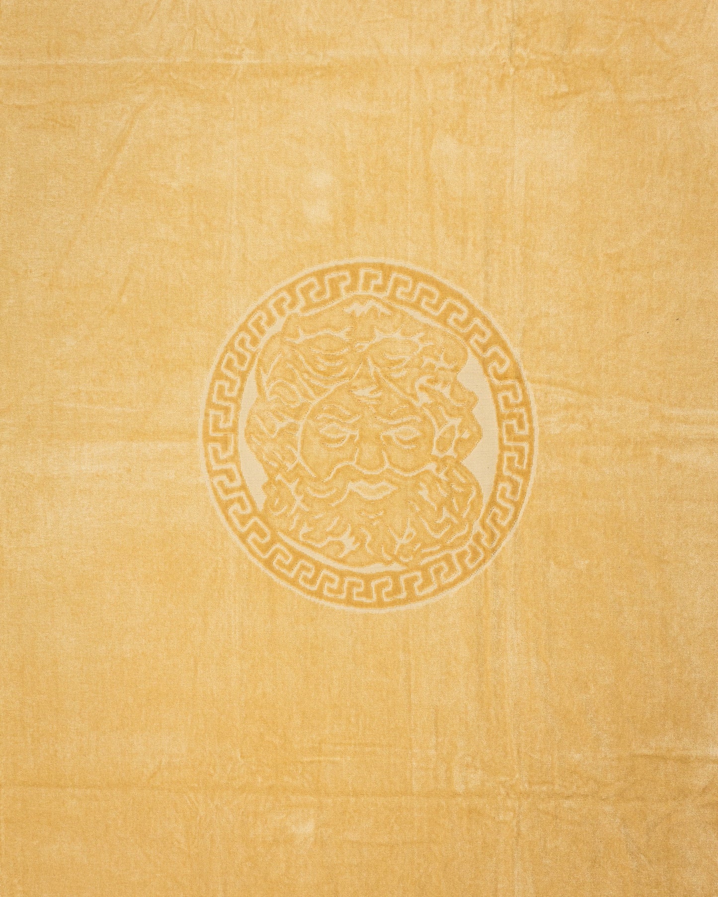 Poseidon Beige von oben – 165x90 cm XXL Baumwolle