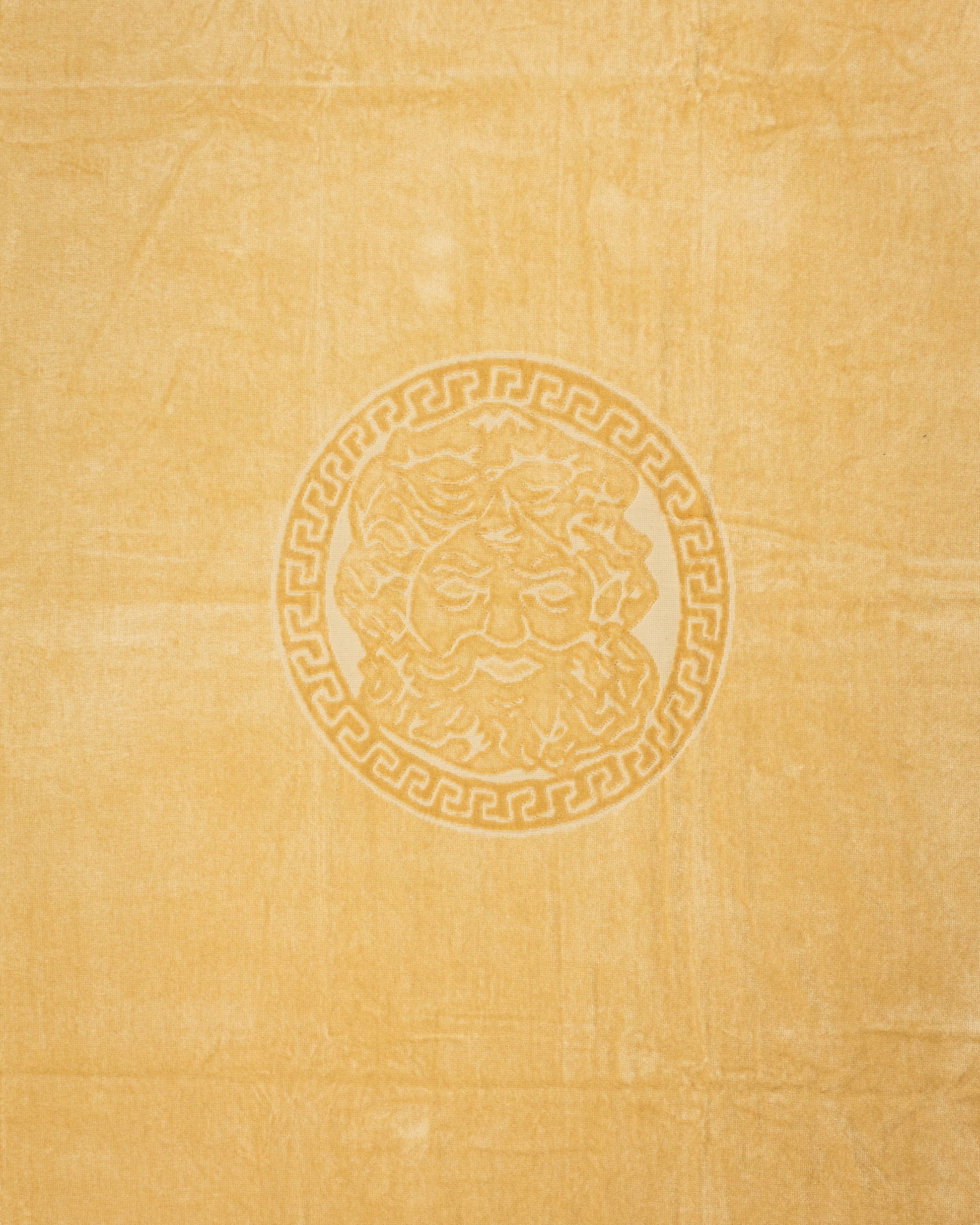 Poseidon Beige von oben – 165x90 cm XXL Baumwolle