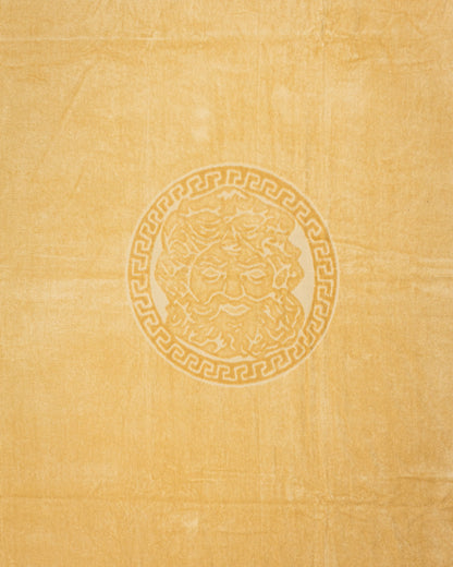 Poseidon Beige von oben – 165x90 cm XXL Baumwolle